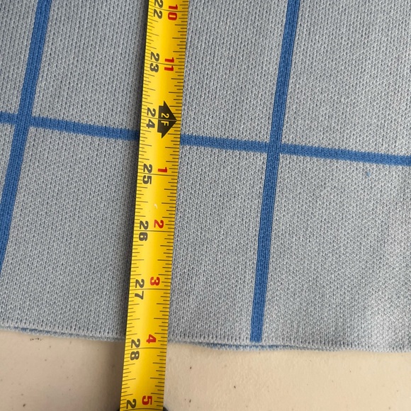 Loft Windowpane Sz XL Minimalist Mock Neck Tunic Sweater - Picture 9 of 12